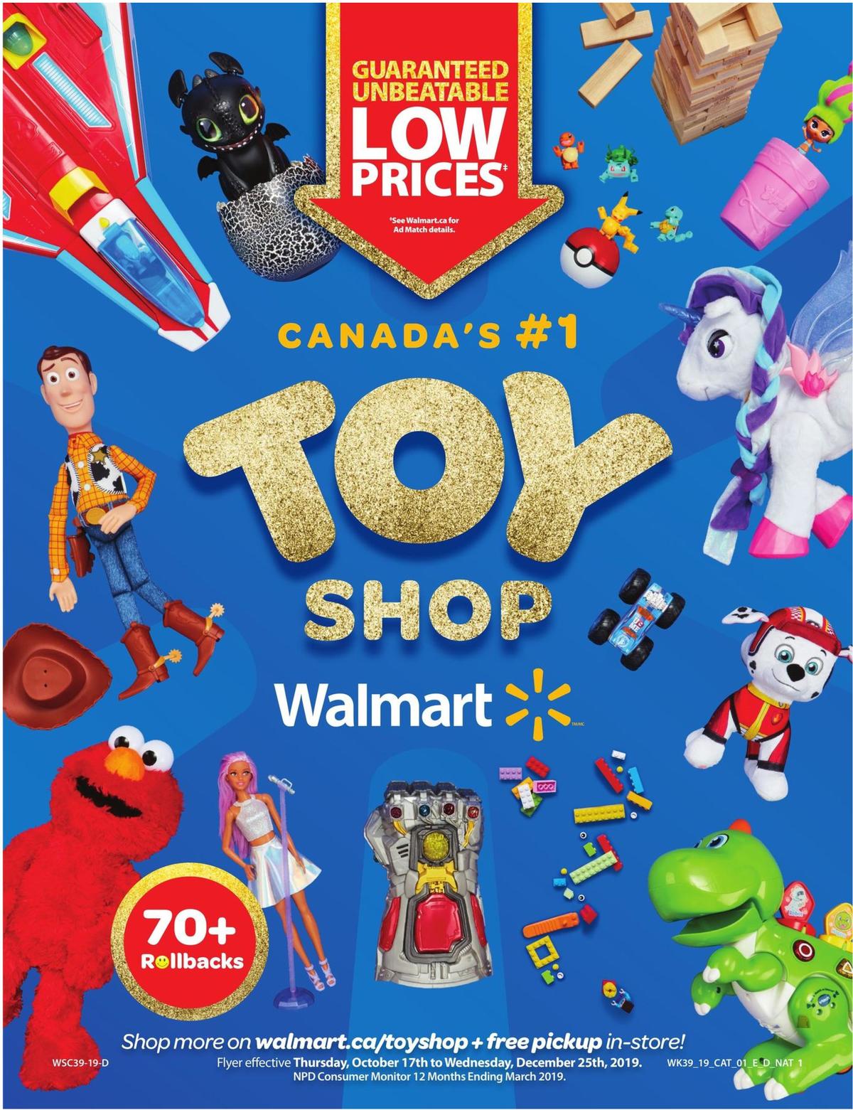 Walmart Toy Shop Flyer from October 17