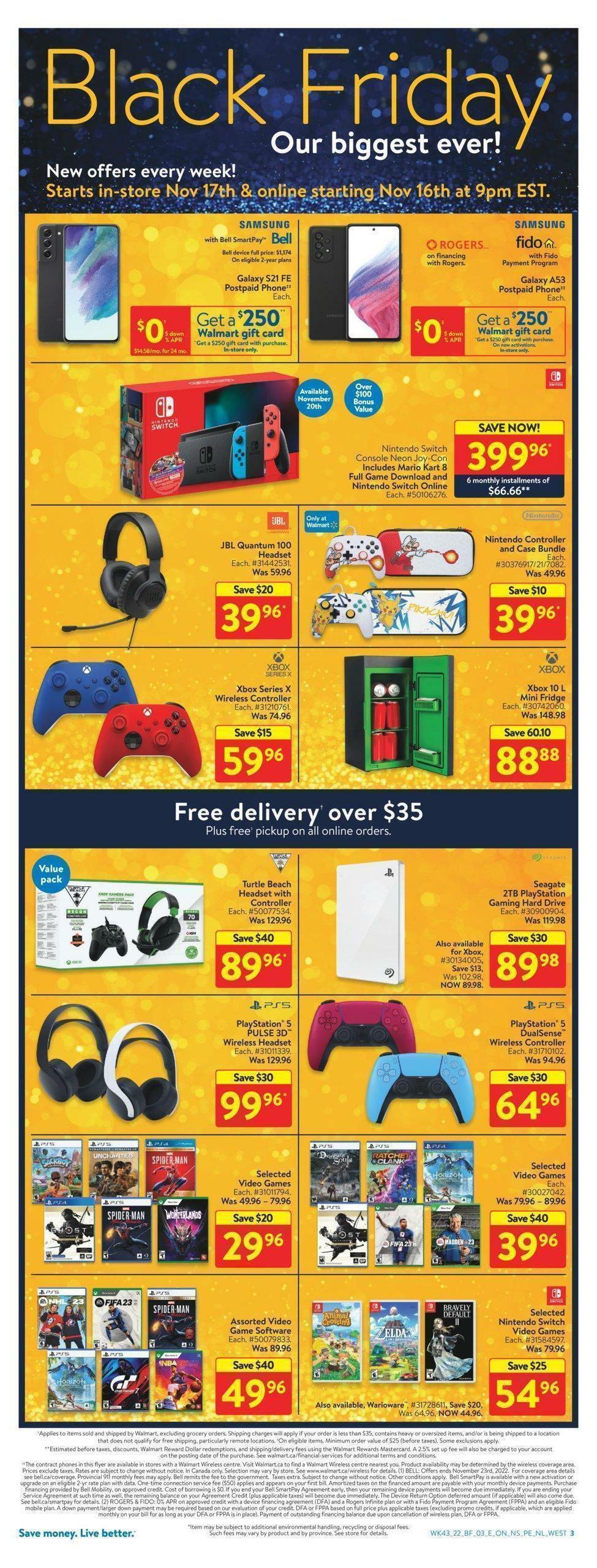 Walmart Black Friday Flyer from November 17 Page 3