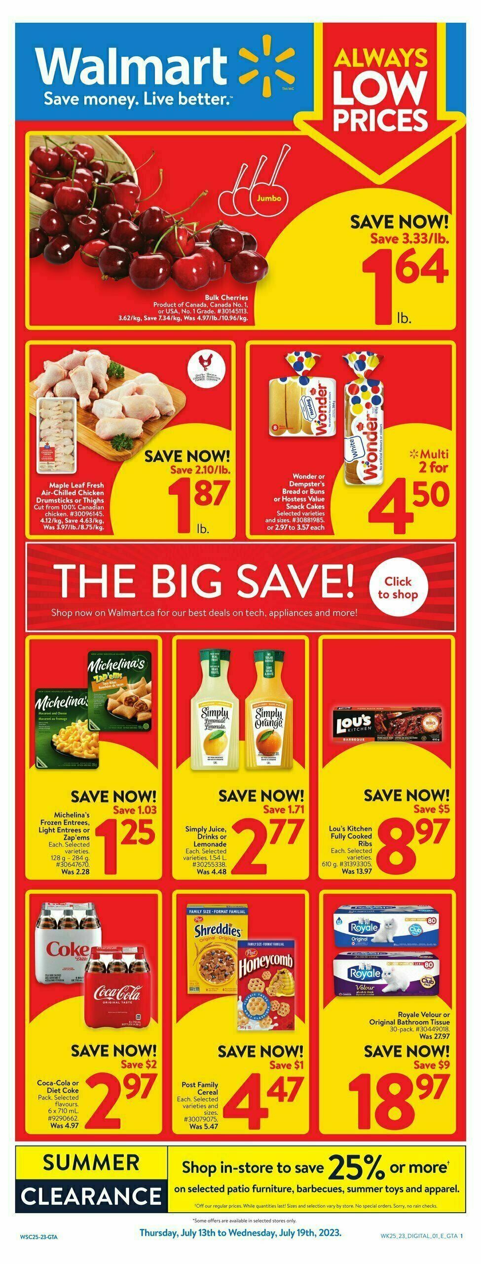 Walmart Flyer from July 13