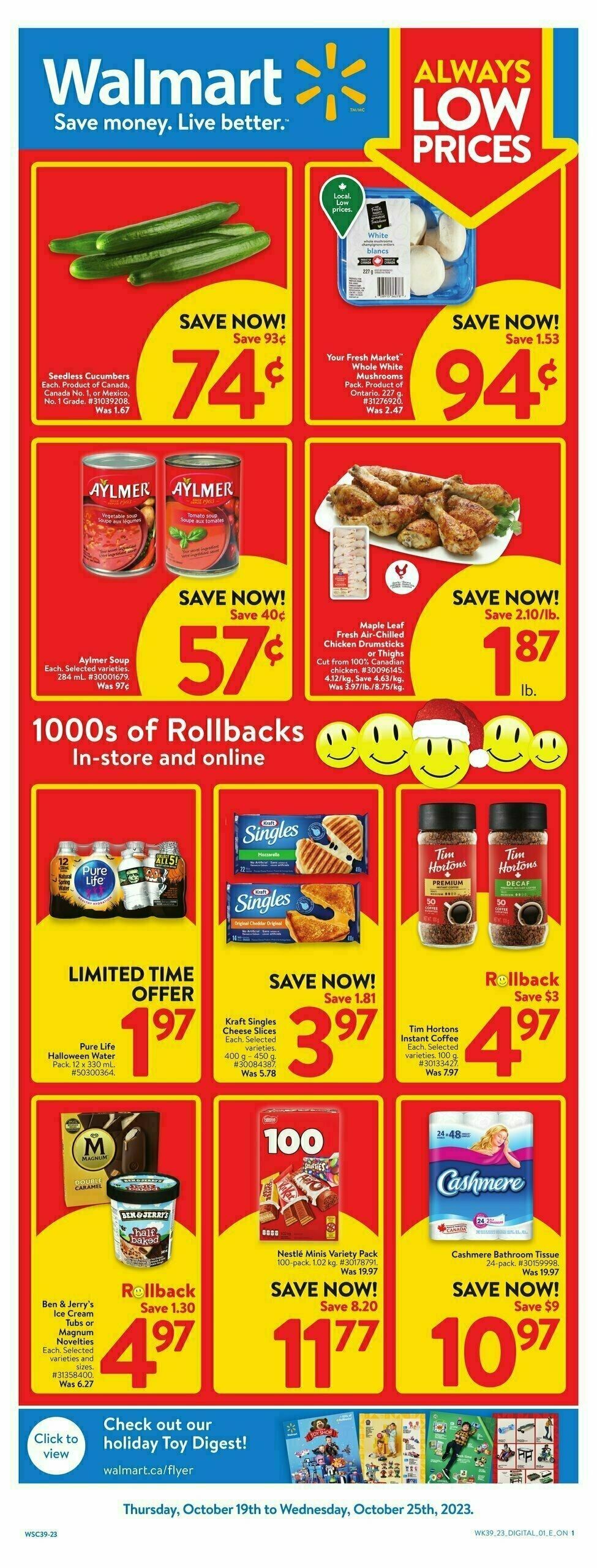 Walmart Flyer from October 19